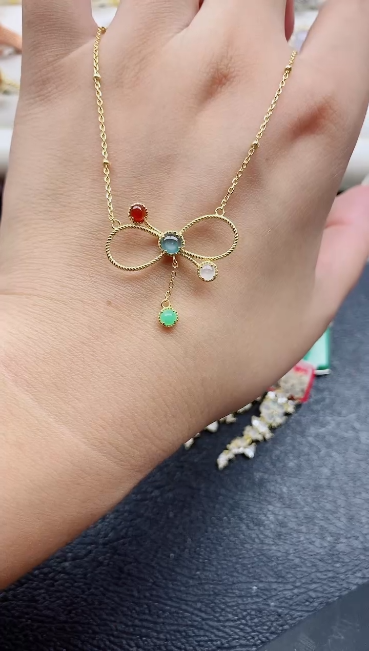 银S925镶嵌戒指翡翠1