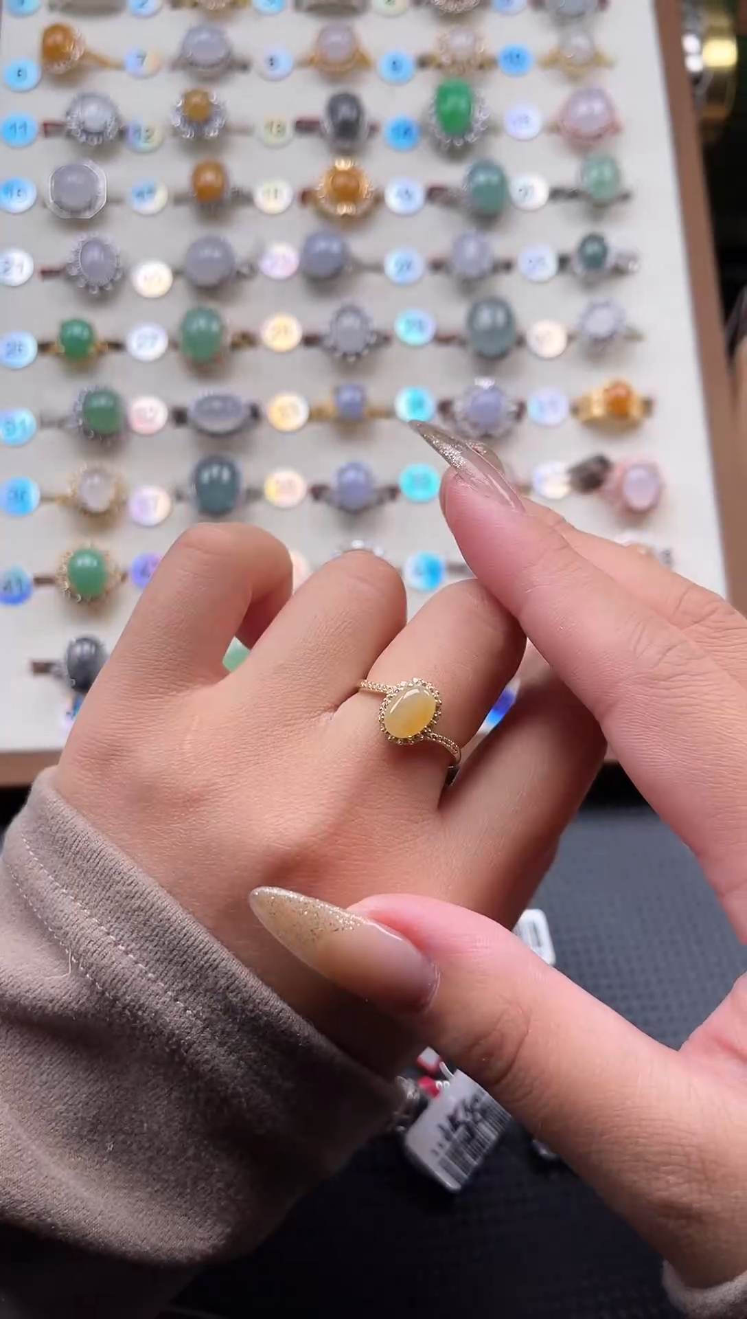 【闪购商品】翡翠戒指银S925镶嵌天然A货翡翠戒指