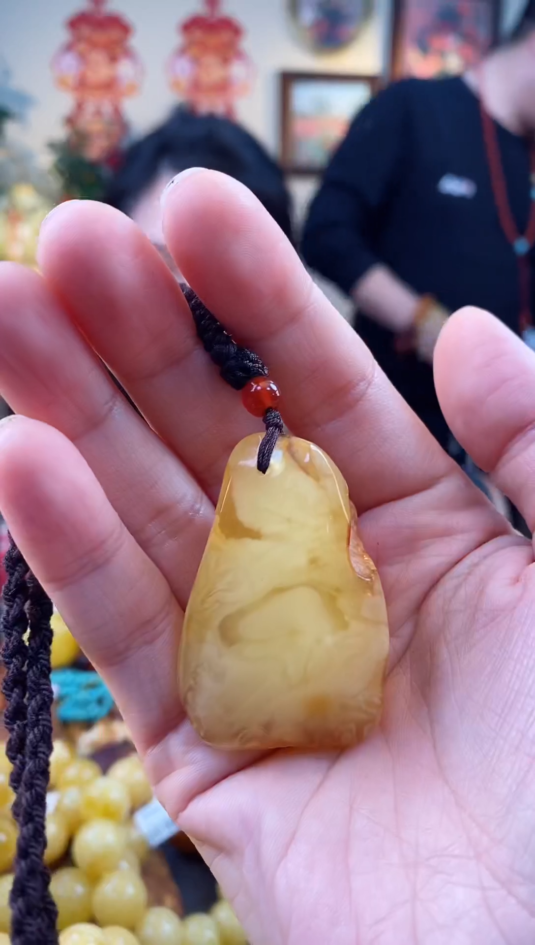 【闪购商品】琥珀颈饰未镶嵌吊坠