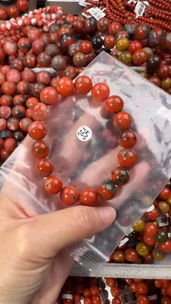 南红玛瑙手串未镶嵌12+