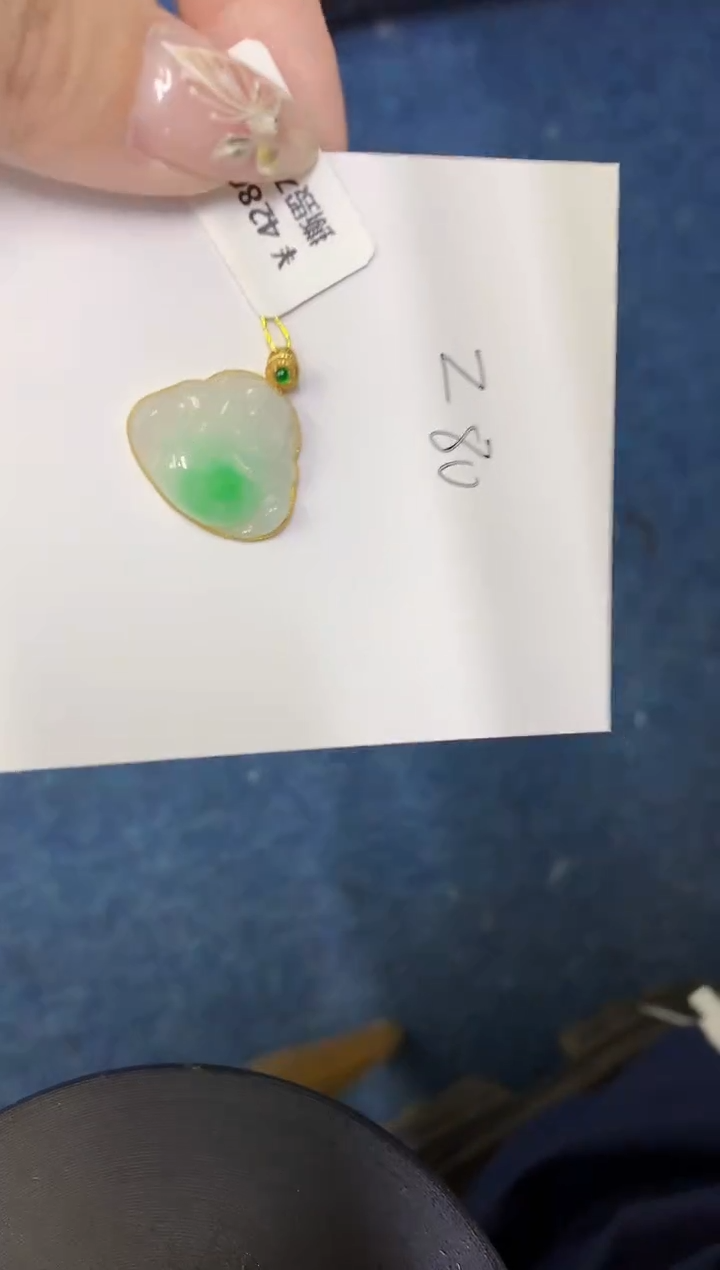 【闪购商品】翡翠颈饰18K金镶嵌00000000000