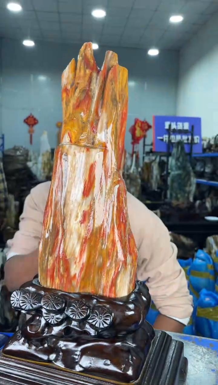 【闪购商品】硅化玉摆件未镶嵌74