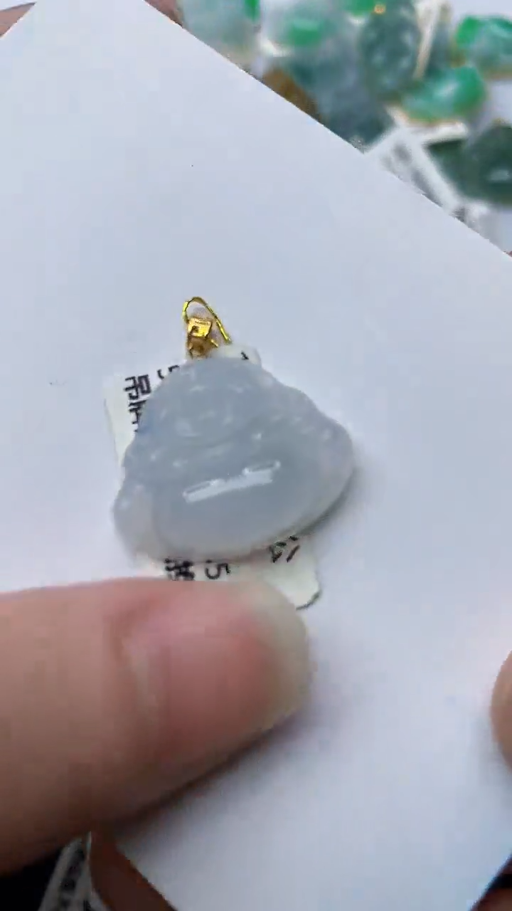 【闪购商品】翡翠颈饰18K金镶嵌82........