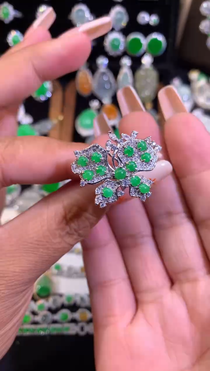 【闪购商品】翡翠未镶嵌戒指缅甸天然A货翡翠