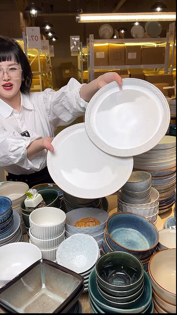 瓷29外贸尾货窑变釉下彩默认微瑕