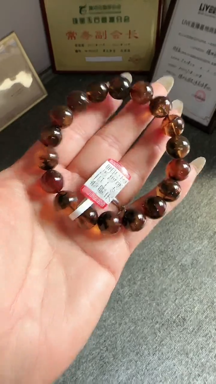 未镶嵌琥珀手串规格11微瑕药珀手串#8