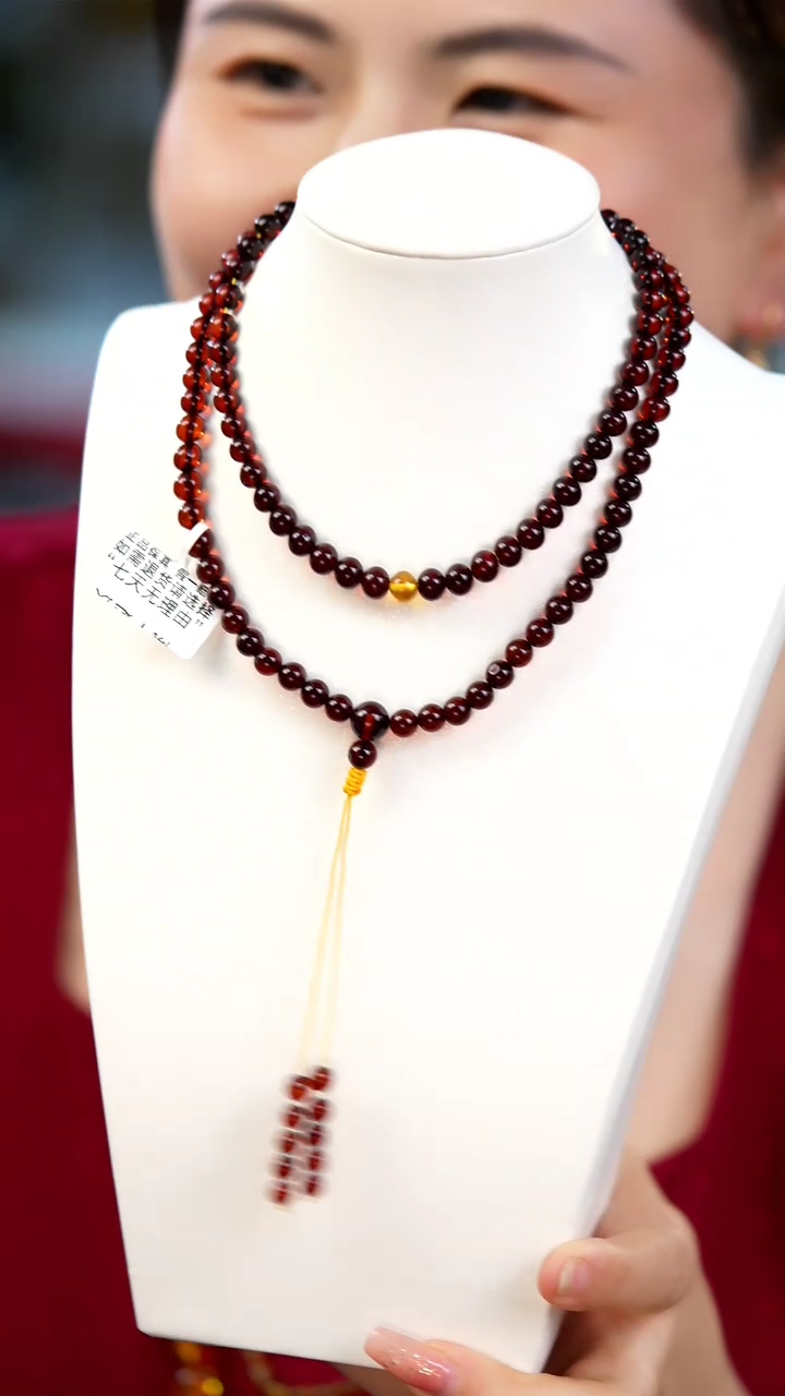 【闪购商品】血珀手链未镶嵌6+血珀108手串