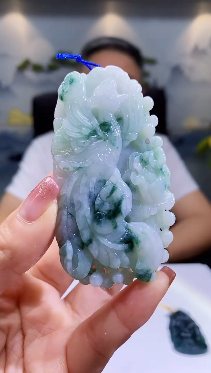 定制翡翠未镶嵌12/0702/W/凤凰