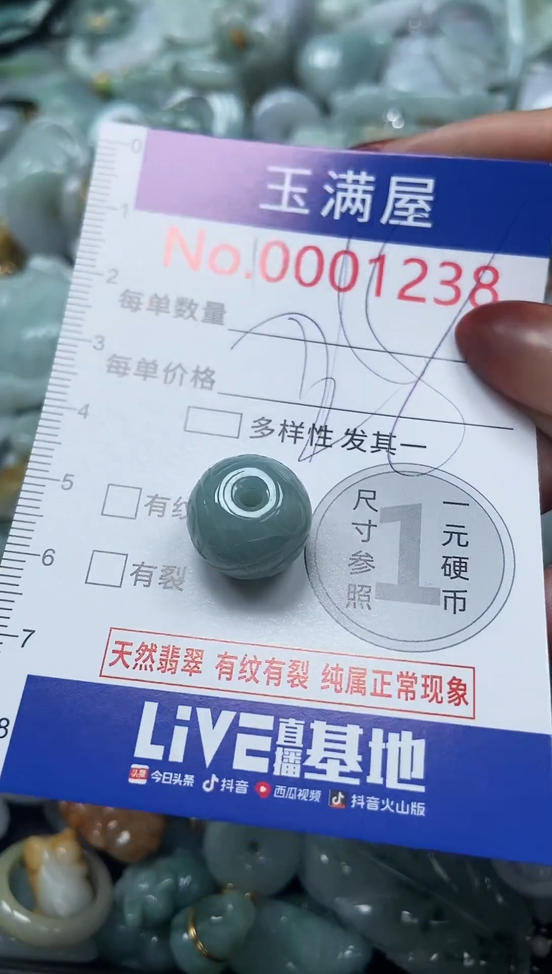 颈饰未镶嵌翡翠1238