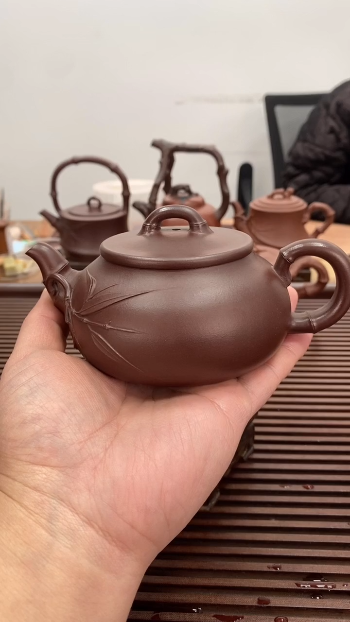 茶壶紫砂福利230毫如意竹