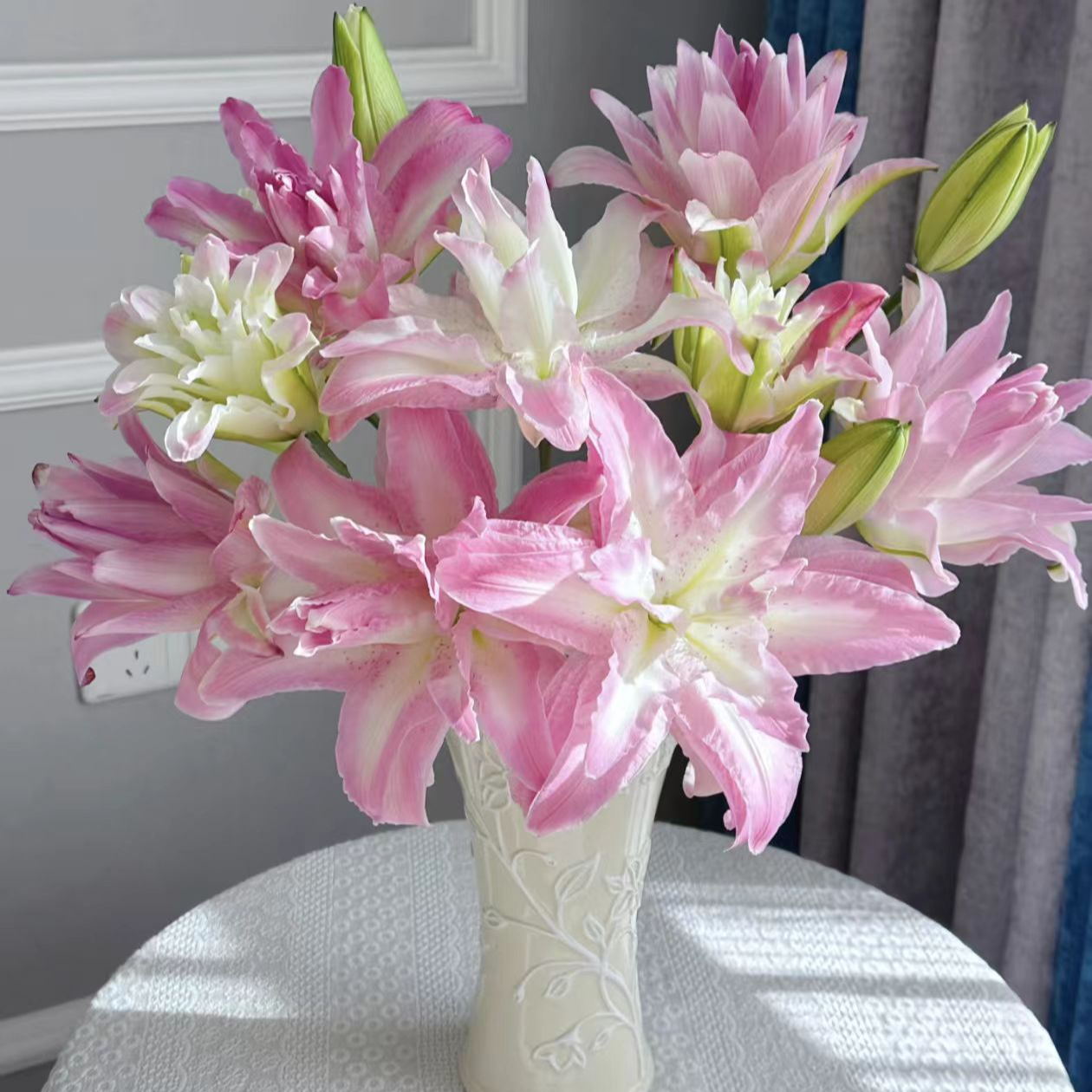 【基地直发】水蜜桃   香水百合 鲜花花卉