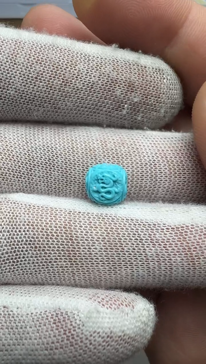 未镶嵌绿松石四神兽方珠J****a直径9高8.3