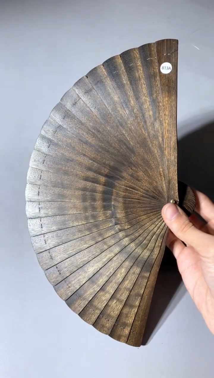 金丝楠813号18cm金丝楠木小叶桢楠扇子