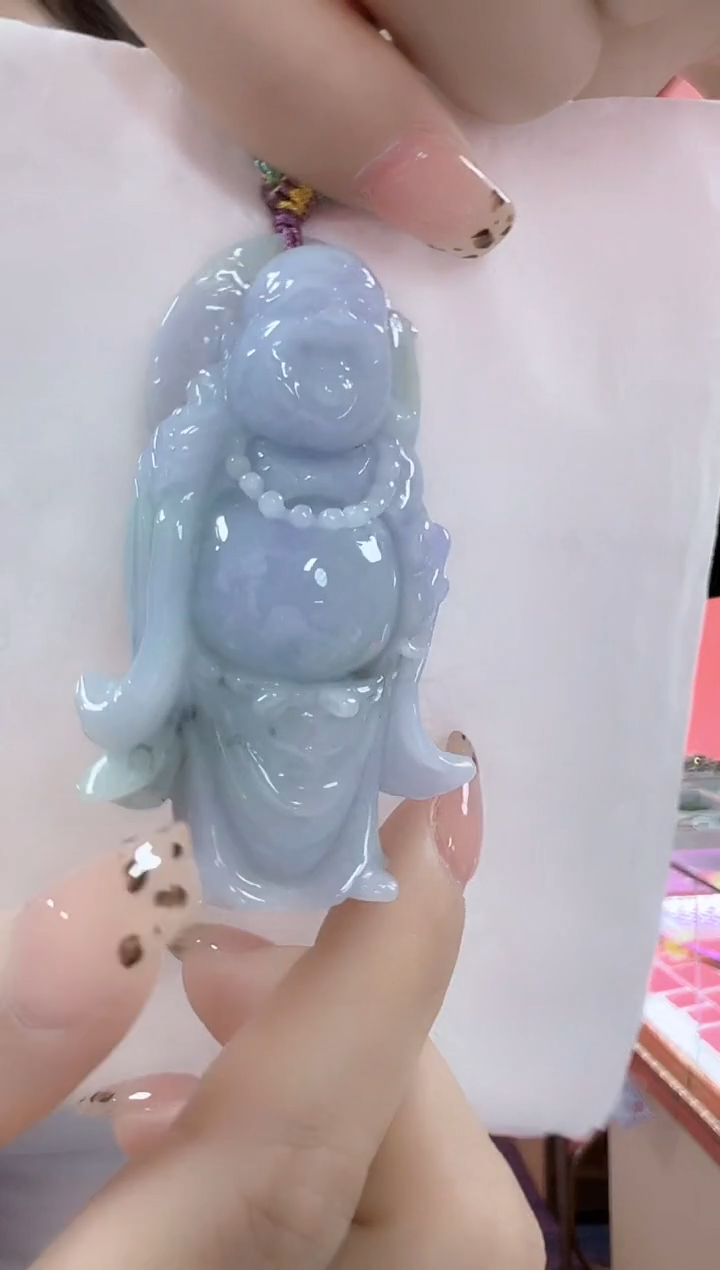 翡翠未镶嵌颈饰孤品佛公