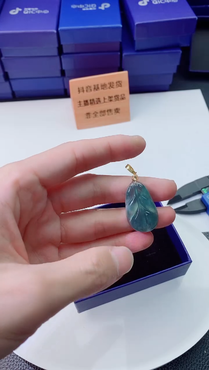 翡翠未镶嵌颈饰         
