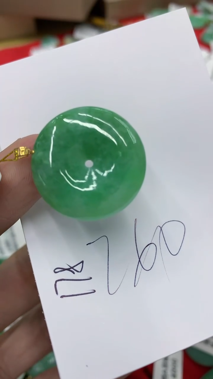 【闪购商品】翡翠颈饰18K金镶嵌号链接1111111111