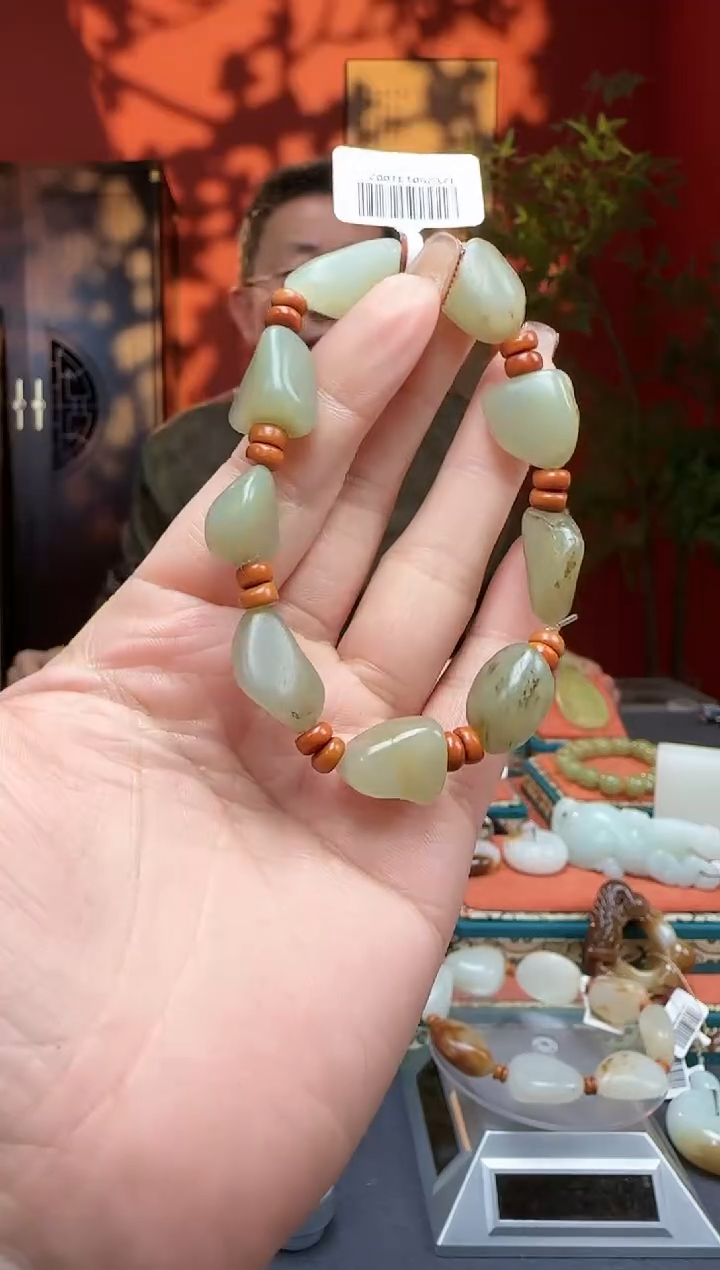 【闪购商品】和田玉手串未镶嵌手串34克