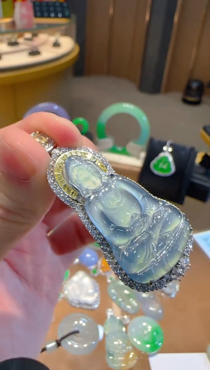 【闪购商品】翡翠吊坠(不含链)银S925镶嵌多样性发一件