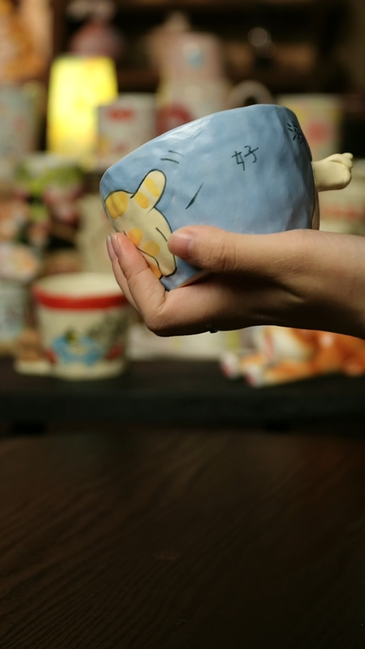 【闪购商品】杯子陶瓷景德镇高温釉下彩&W1084