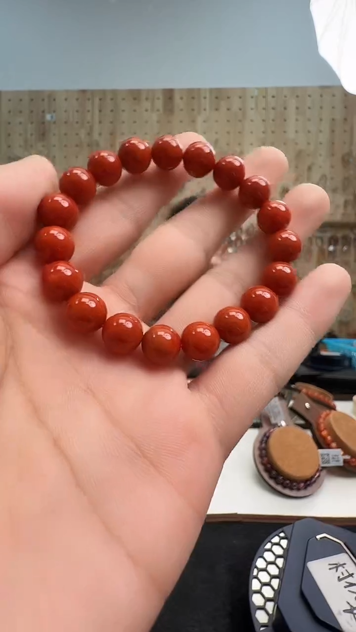 未镶嵌手链南红玛瑙则**嘎村1799 约10mm