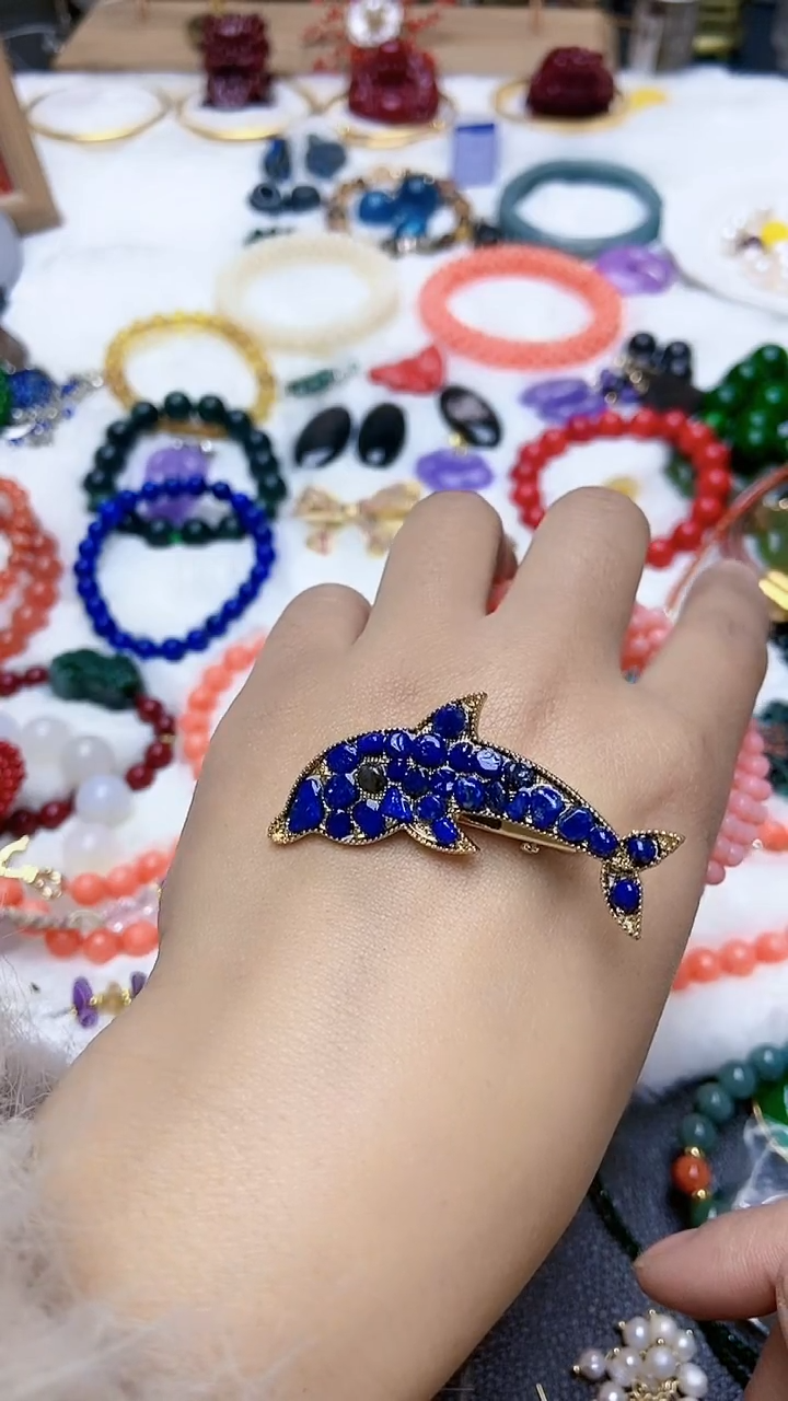 【闪购商品】青金石发饰未镶嵌A43SDGSGSGS