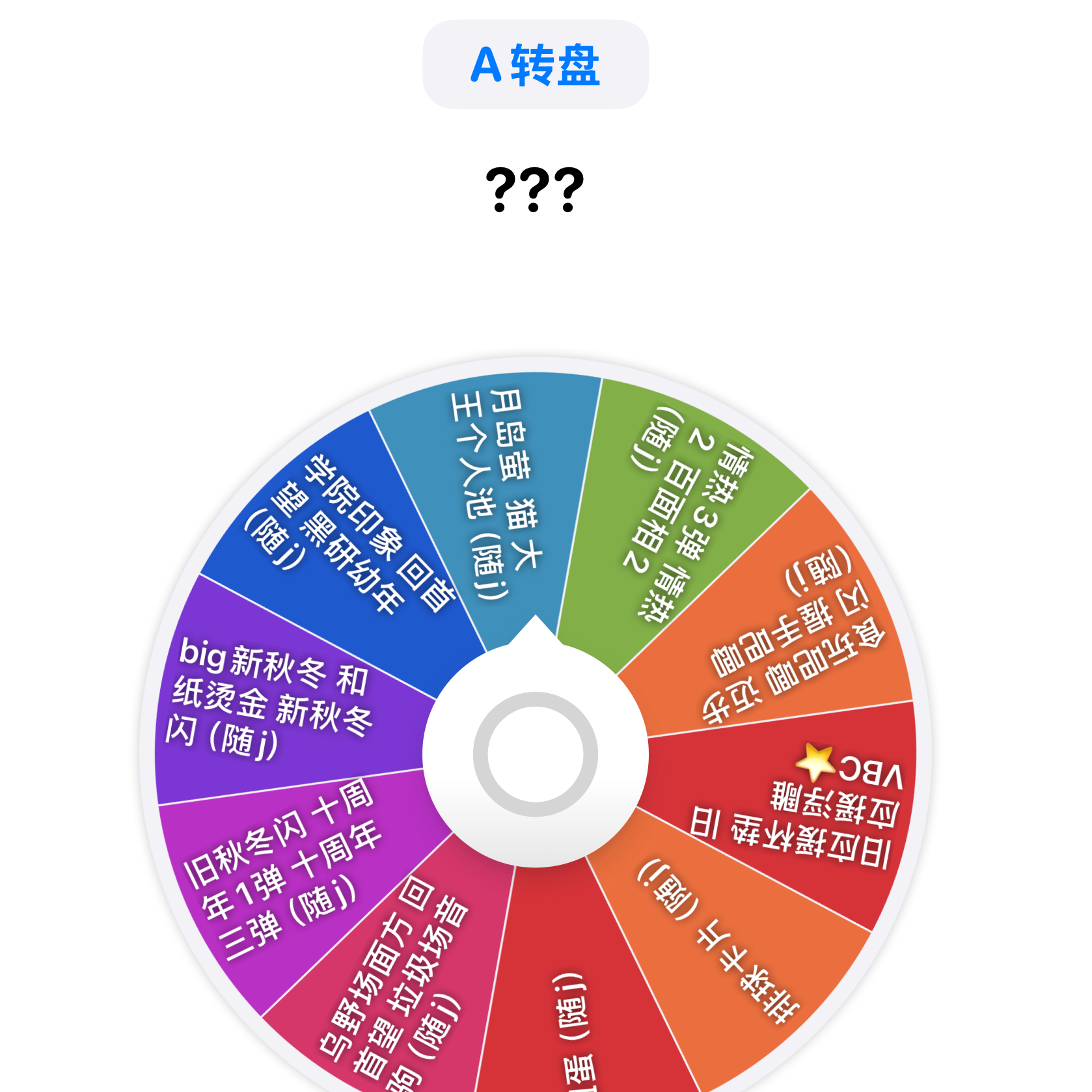 【十分之一转盘】多IP日谷大转盘 一单三次机会 每个转盘各转一次