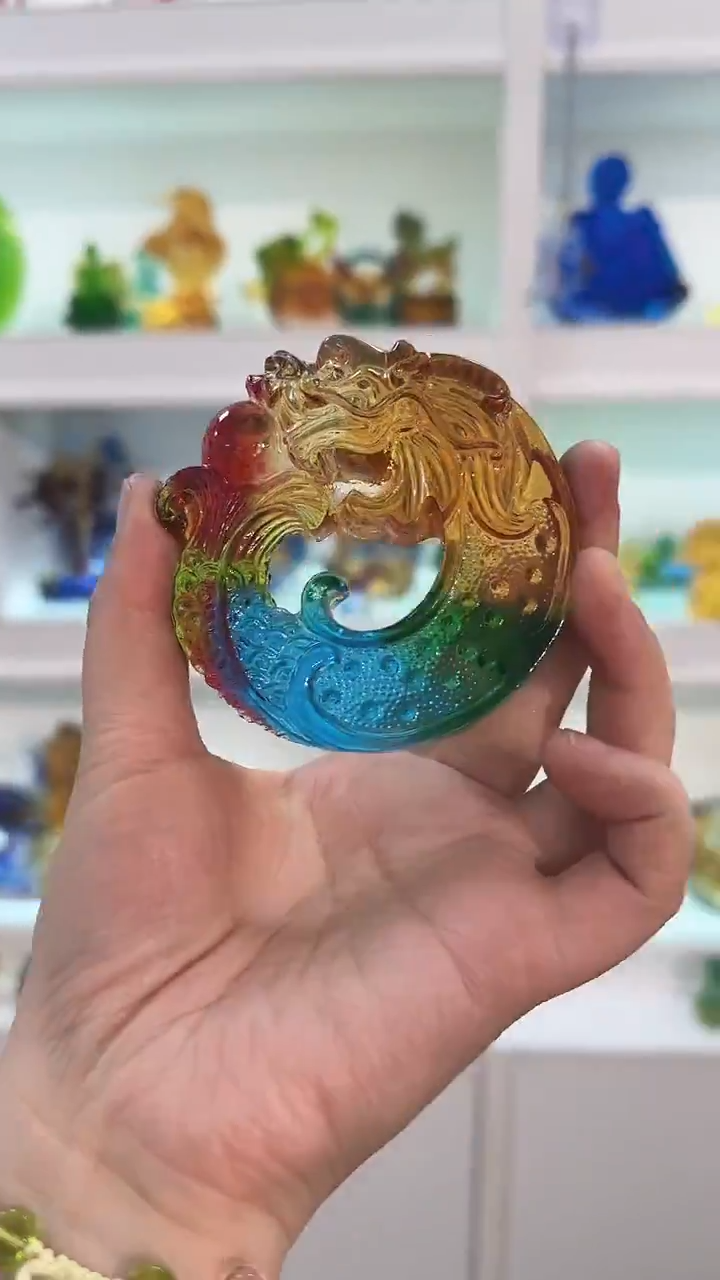 手工艺品琉璃龙鱼