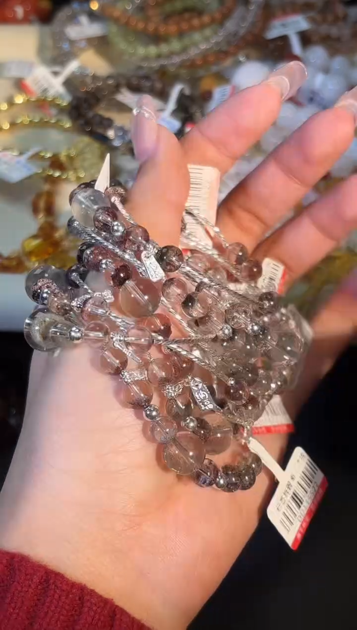 银S925镶嵌手链水晶k814多样性发货一件