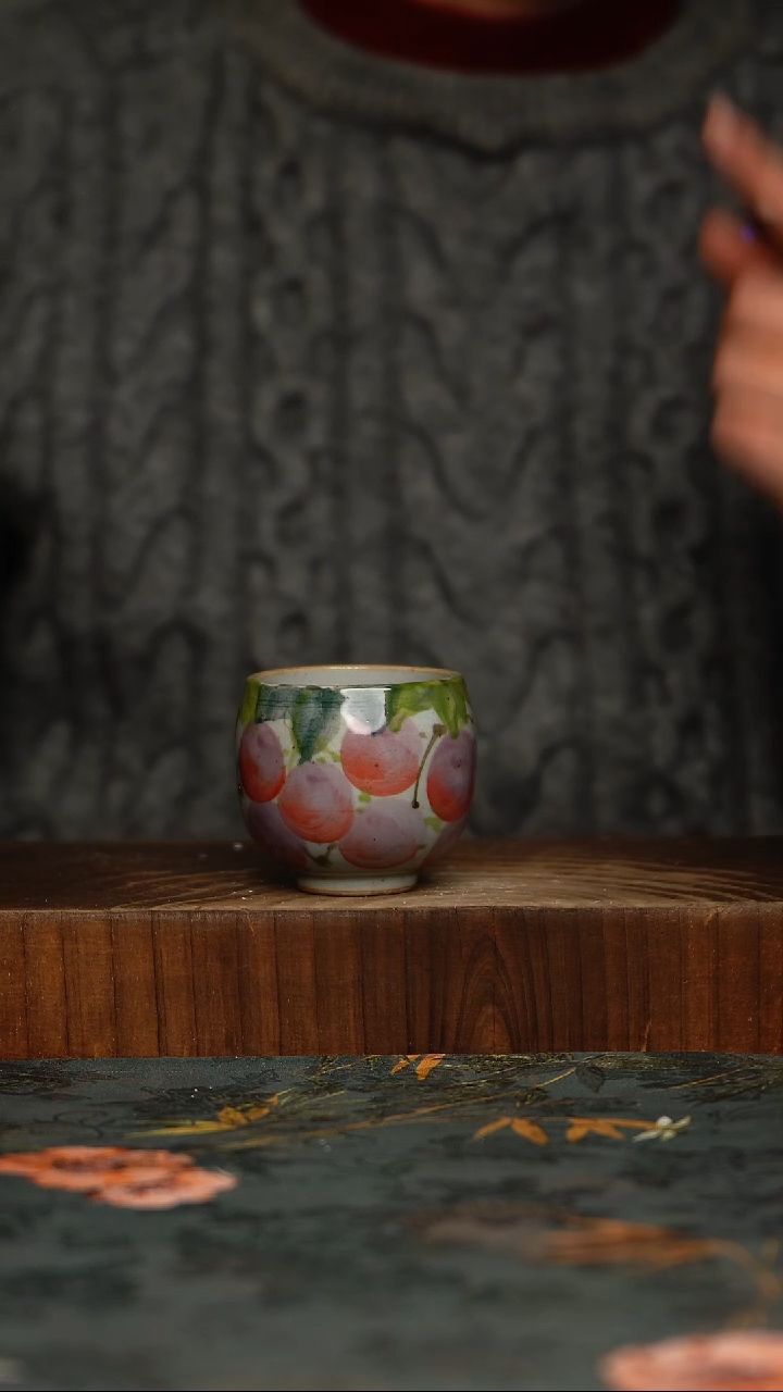 瓷片釉下彩手工手绘同款陶器