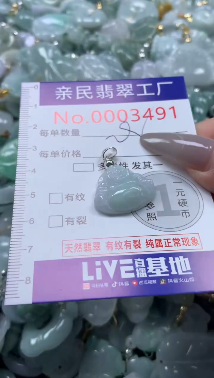 颈饰未镶嵌翡翠3491