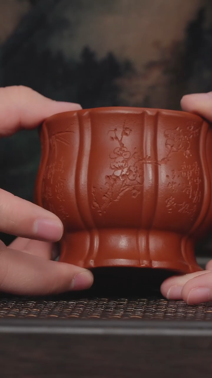 【闪购商品】紫砂茶杯非遗茶器-松柏