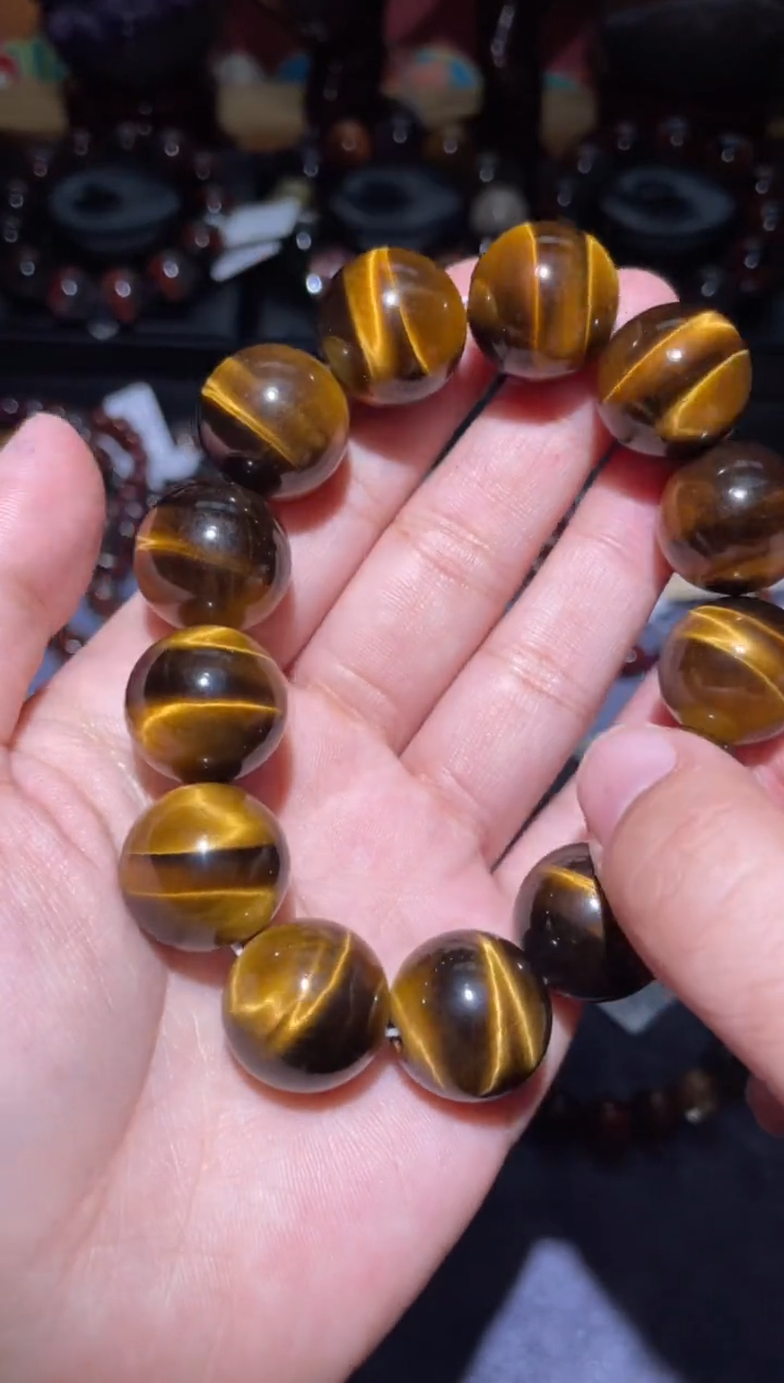 【闪购商品】木变石手链未镶嵌虎眼石18mm
