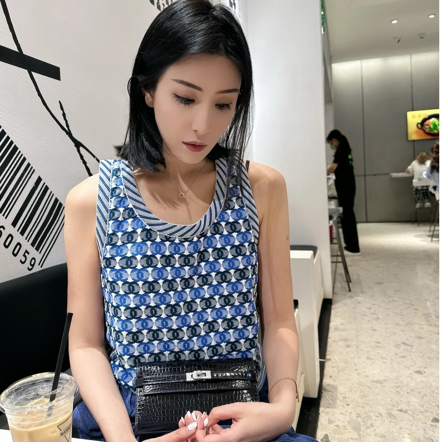 99新 Chanel/香奈儿 双C满Logo针织背心/ 42码/csy003