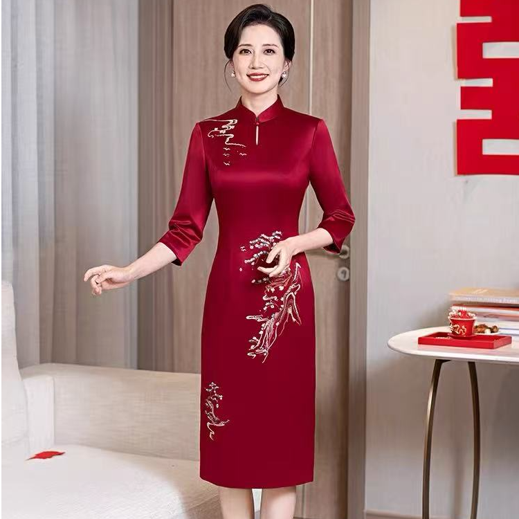 【喜妈妈囍婆婆】吴苏织匠 常熟新中式端旗袍婚宴会大气手工礼服