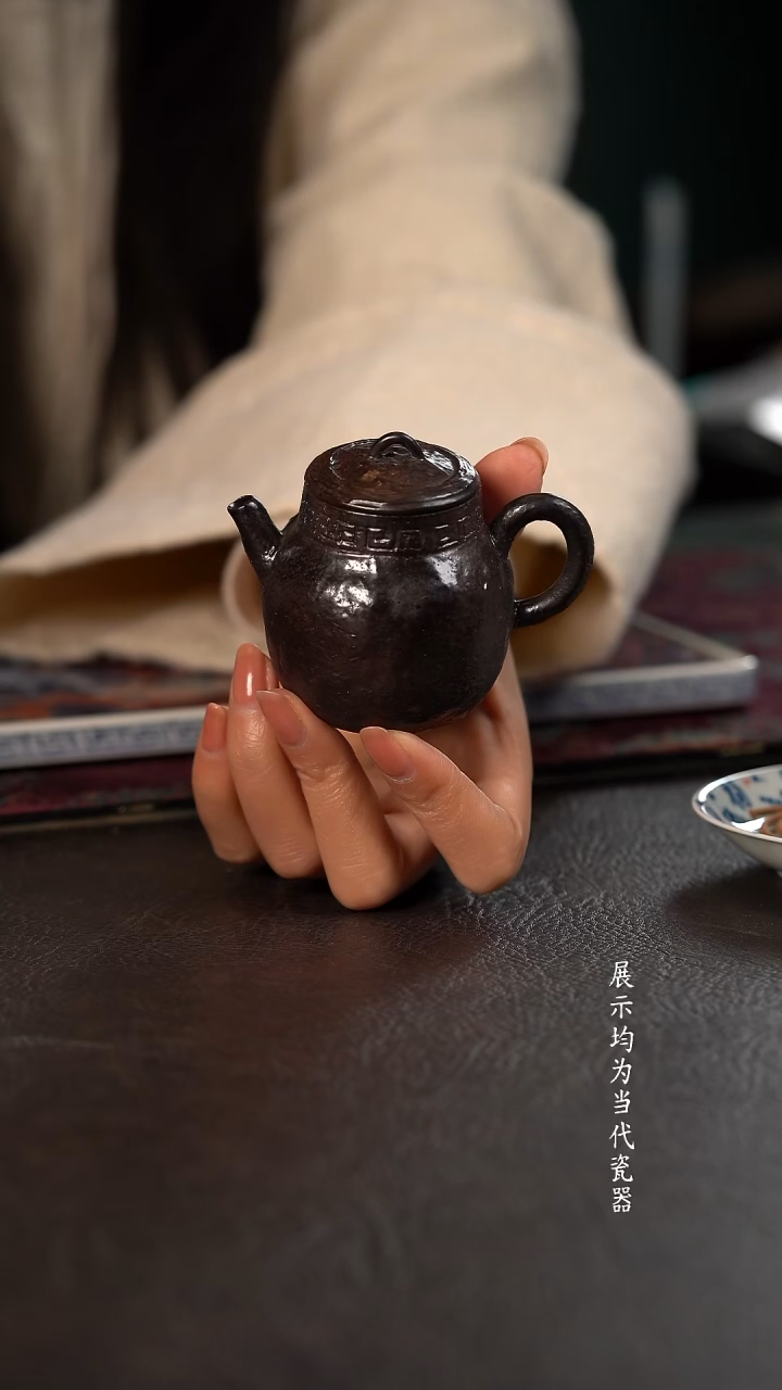 伟壶柴烧小泡壶  素面