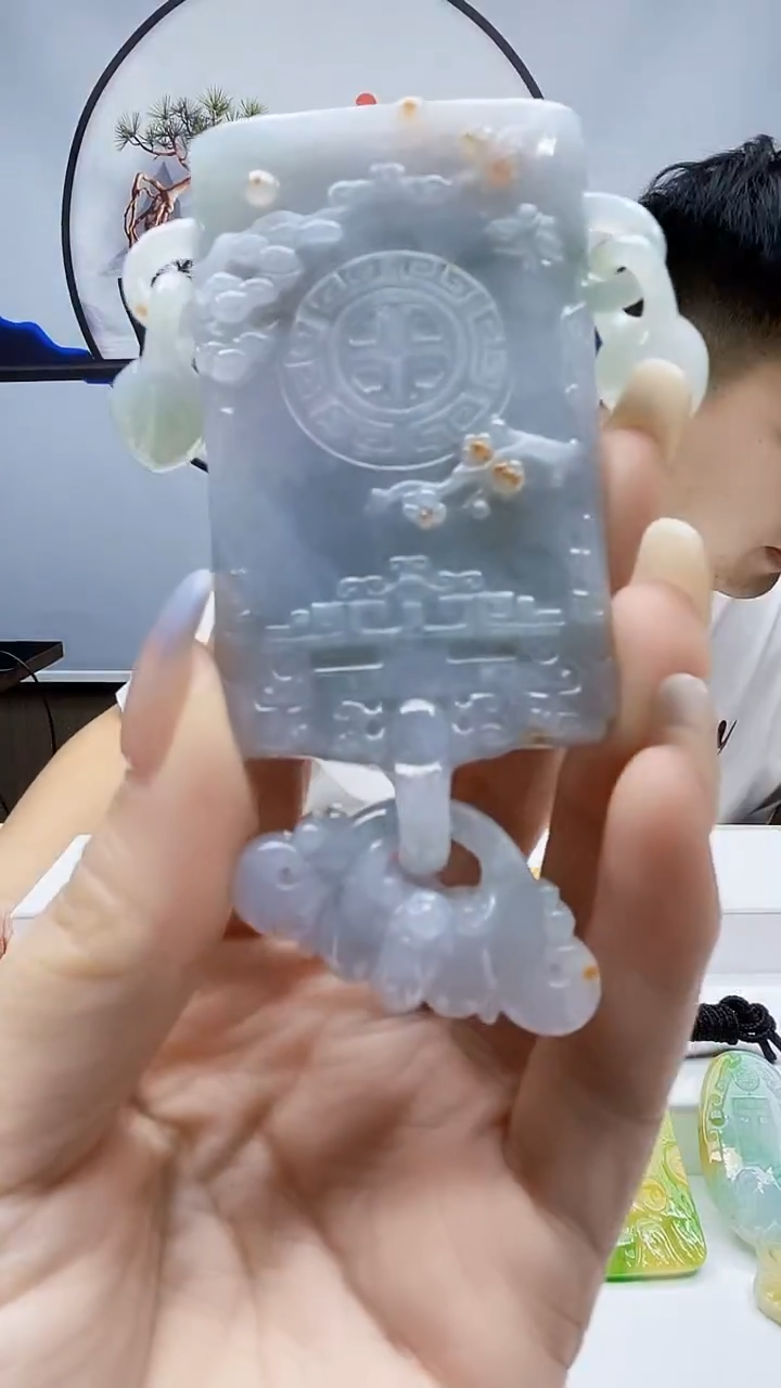 未镶嵌定制翡翠zl-毛货挂件130