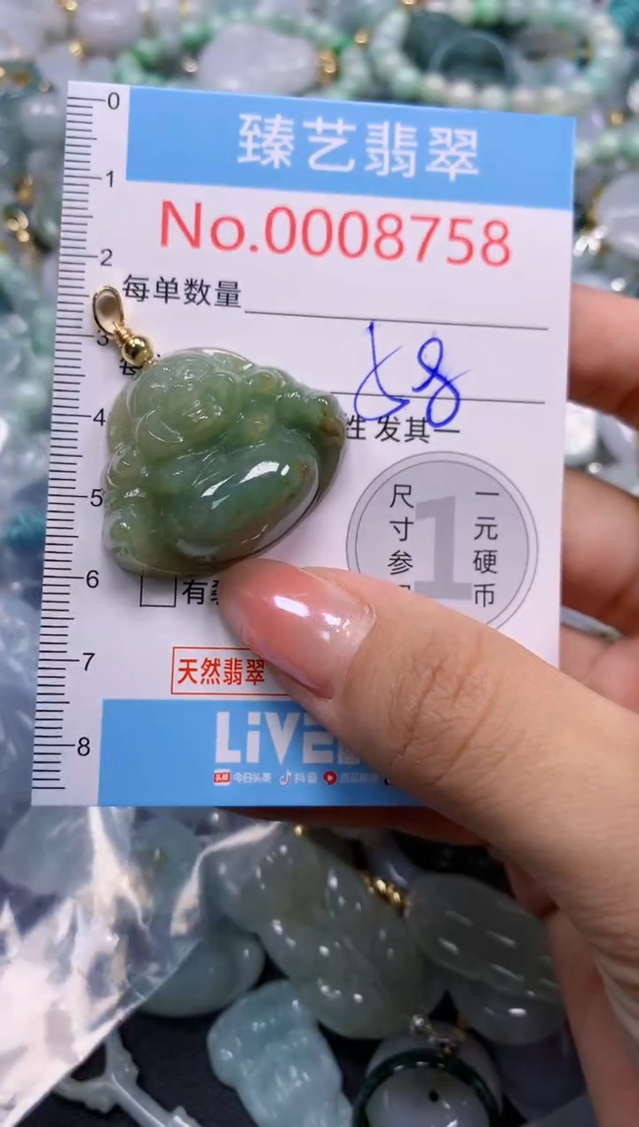 颈饰未镶嵌翡翠8758