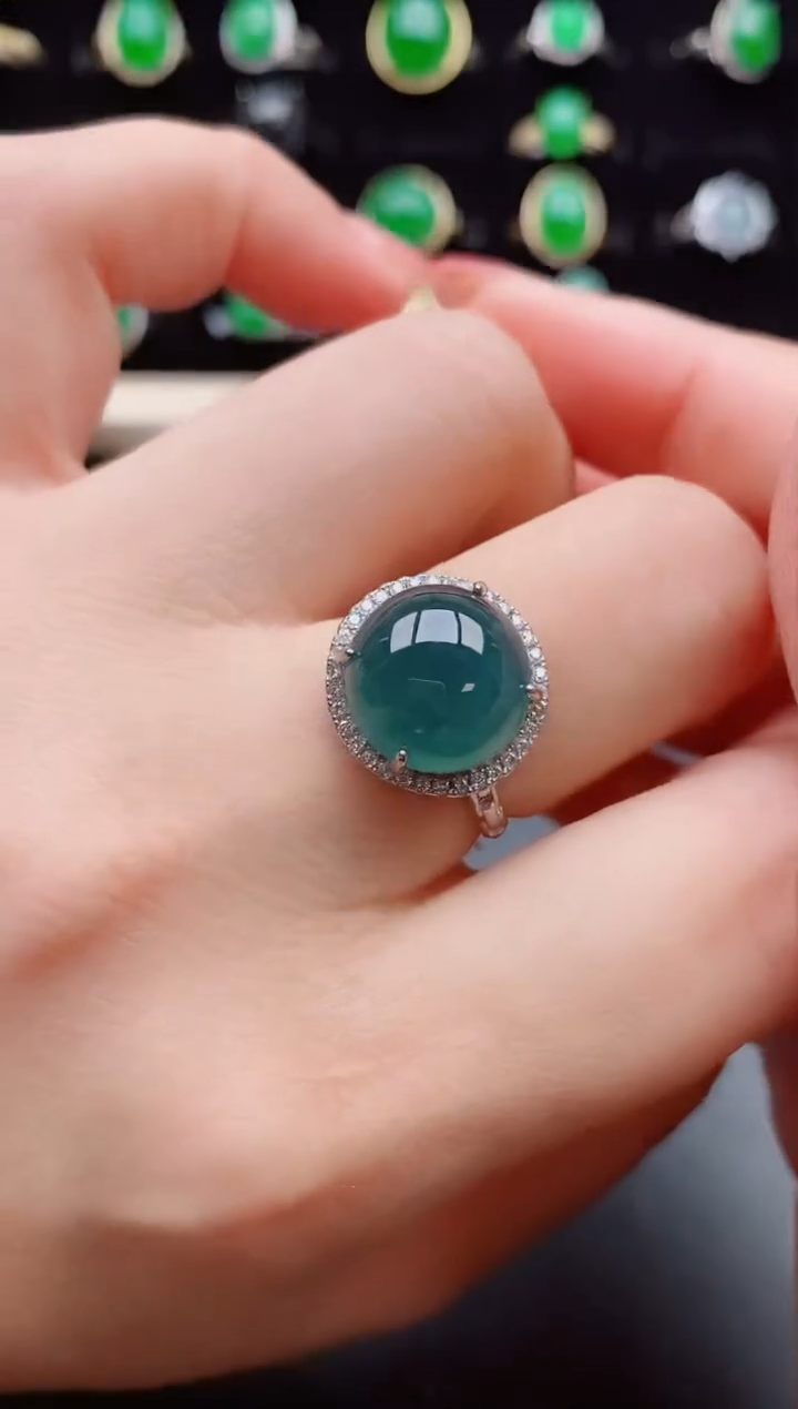 【闪购商品】翡翠戒指银S925镶嵌121212