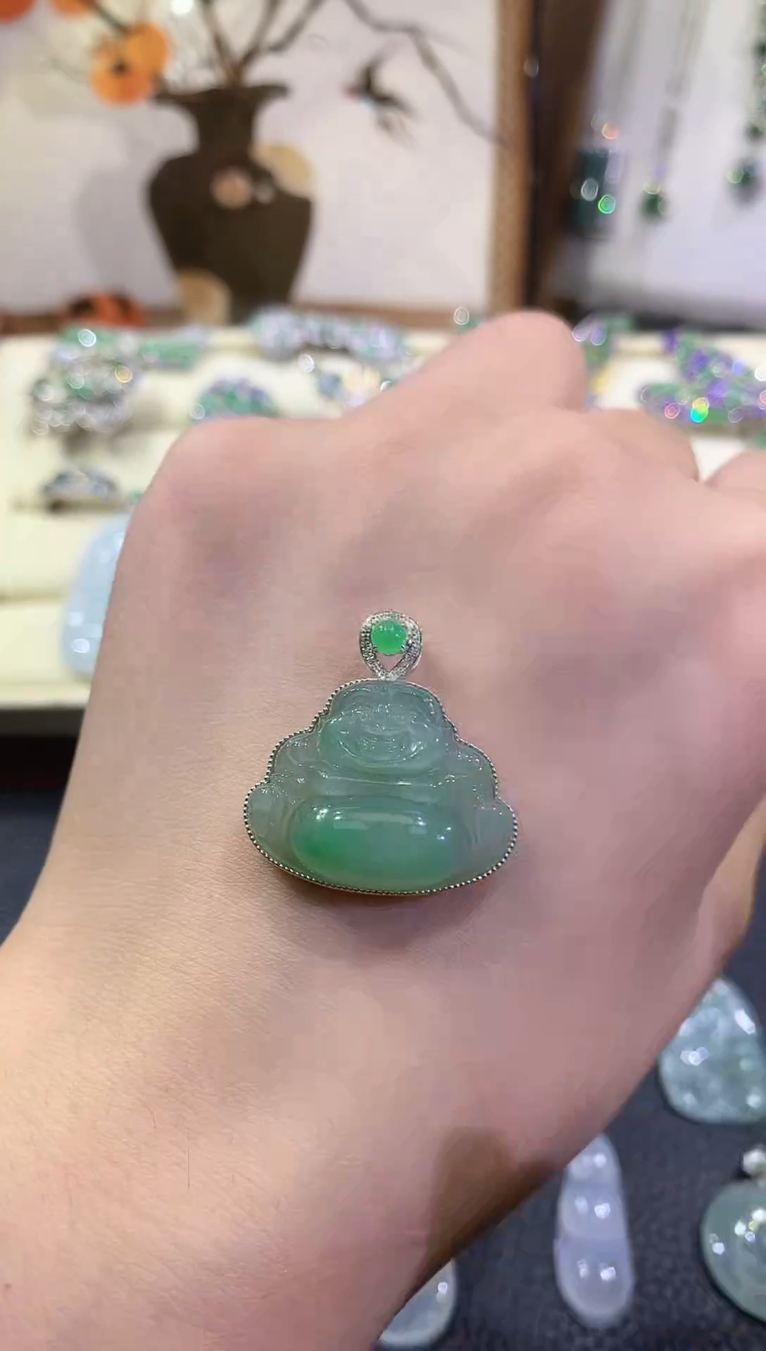 吊坠(不含链)未镶嵌翡翠29-佛公