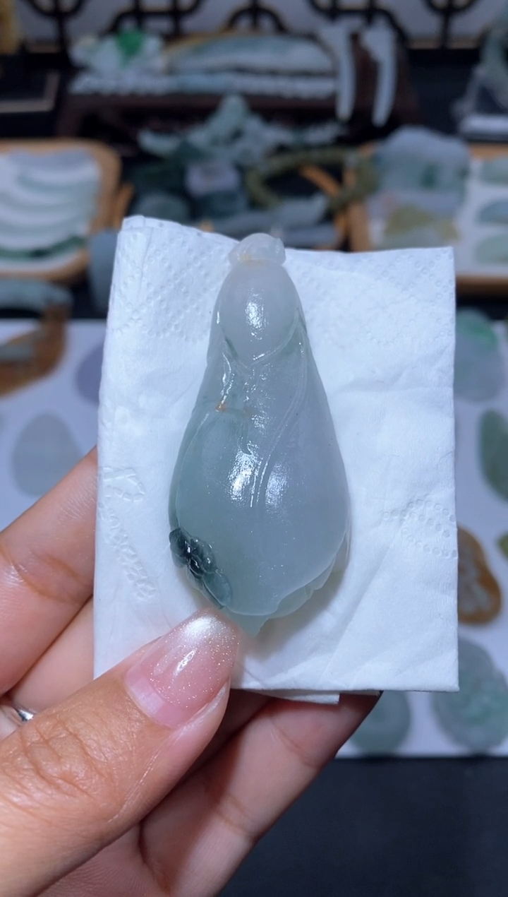 【闪购商品】定制翡翠未镶嵌玉兰花