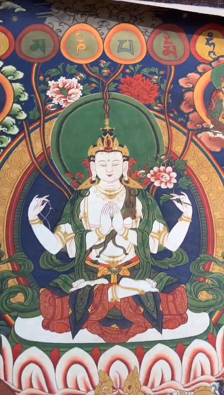 卷轴画路路的唐卡tk160