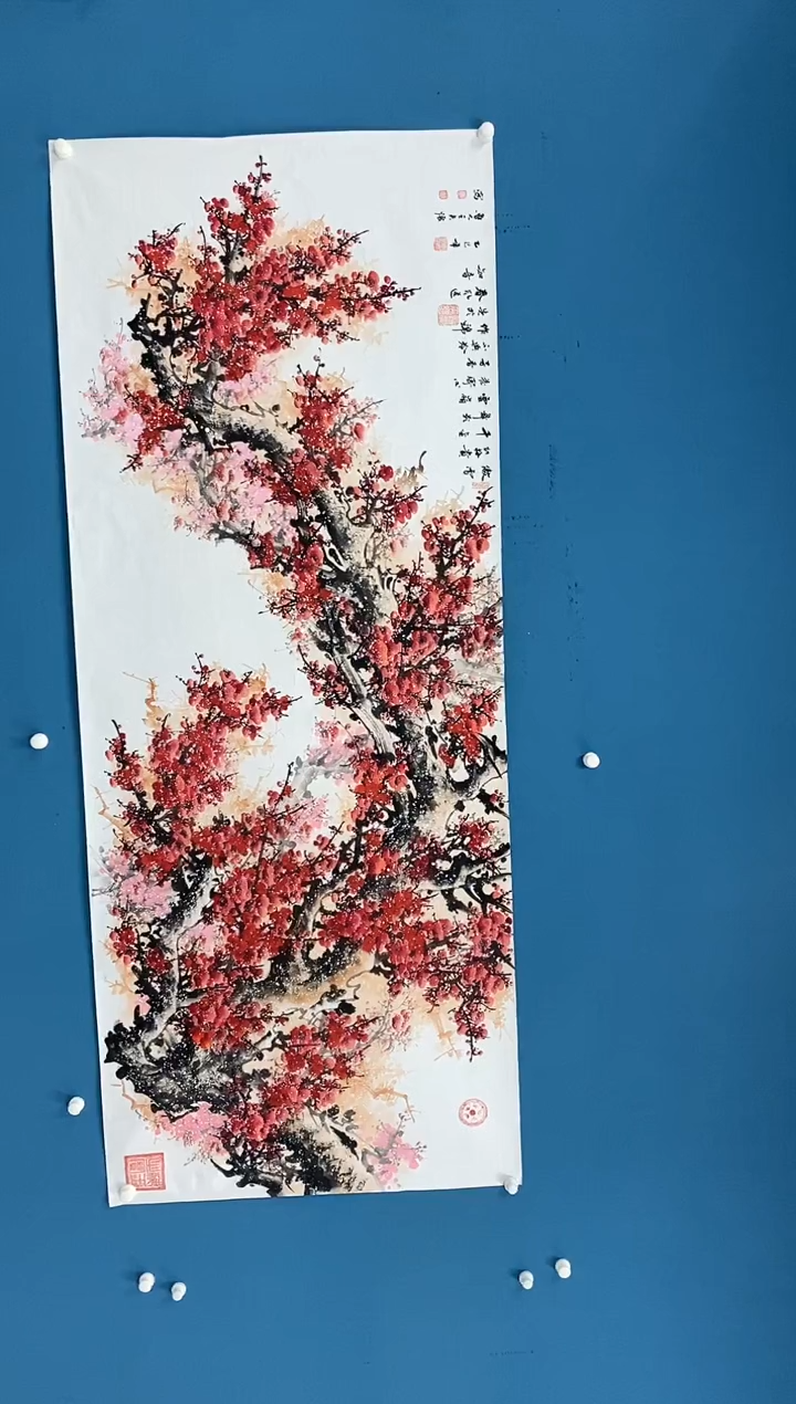 【闪购商品】国画2.18-王夫怀-八尺红梅77
