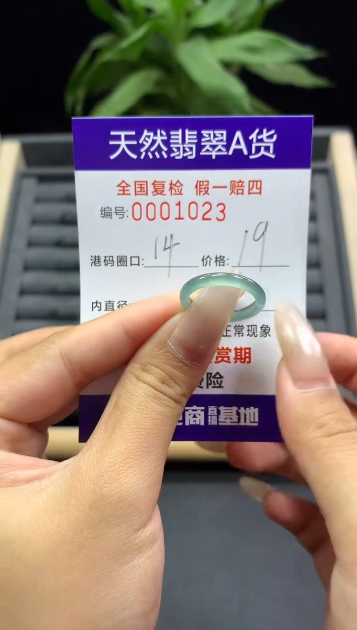 未镶嵌戒指翡翠天然  1023