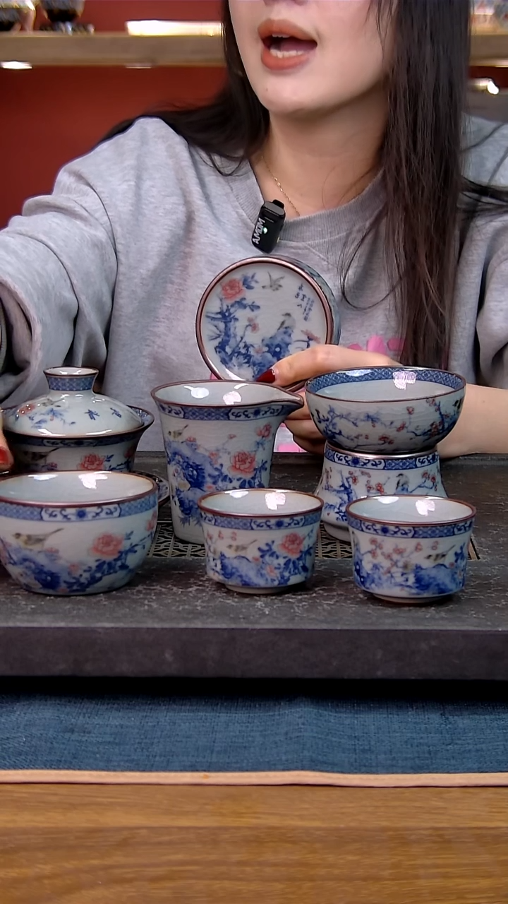 简装家用款7件套 老陶泥开片纹陶瓷茶具