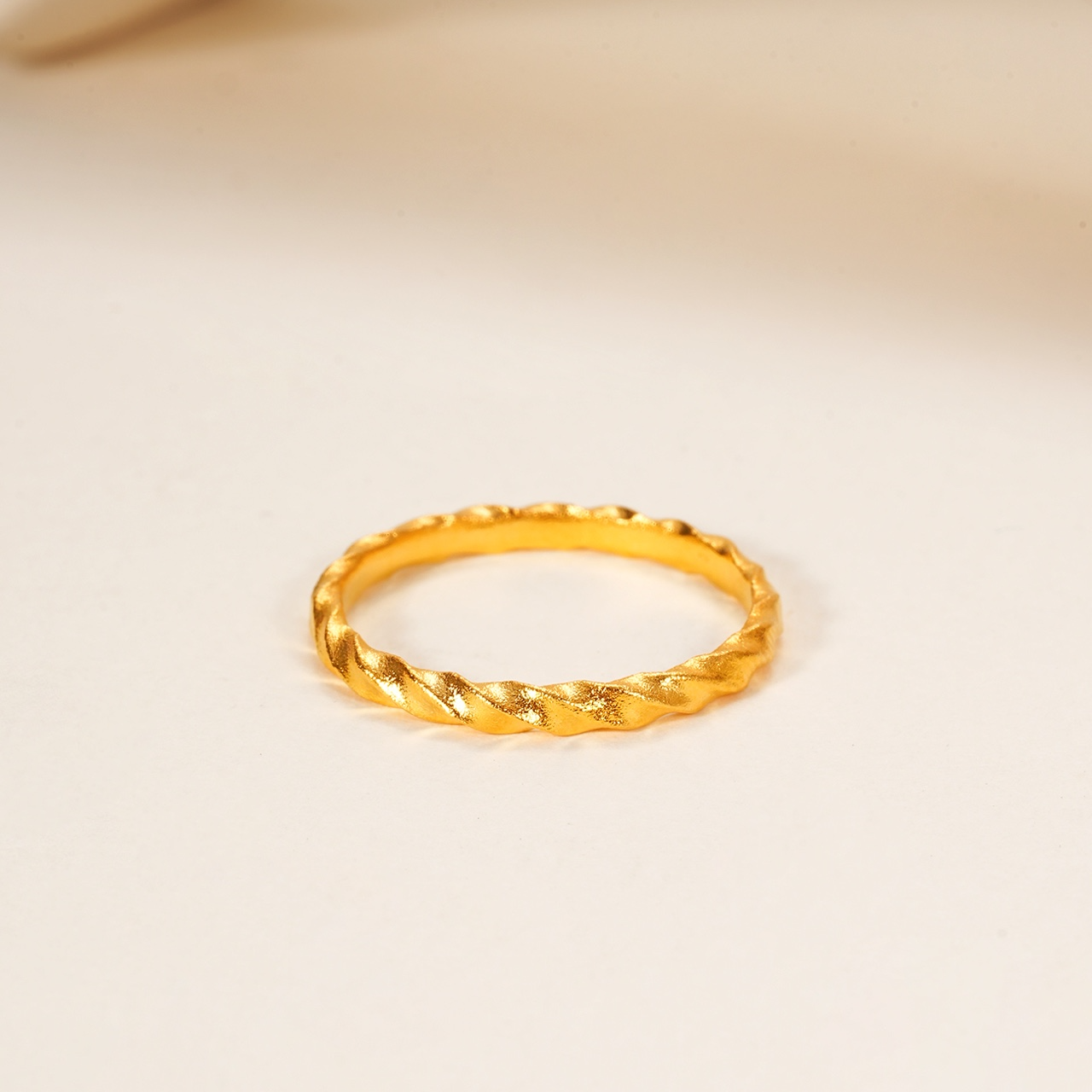 合金戒指 绞丝素戒