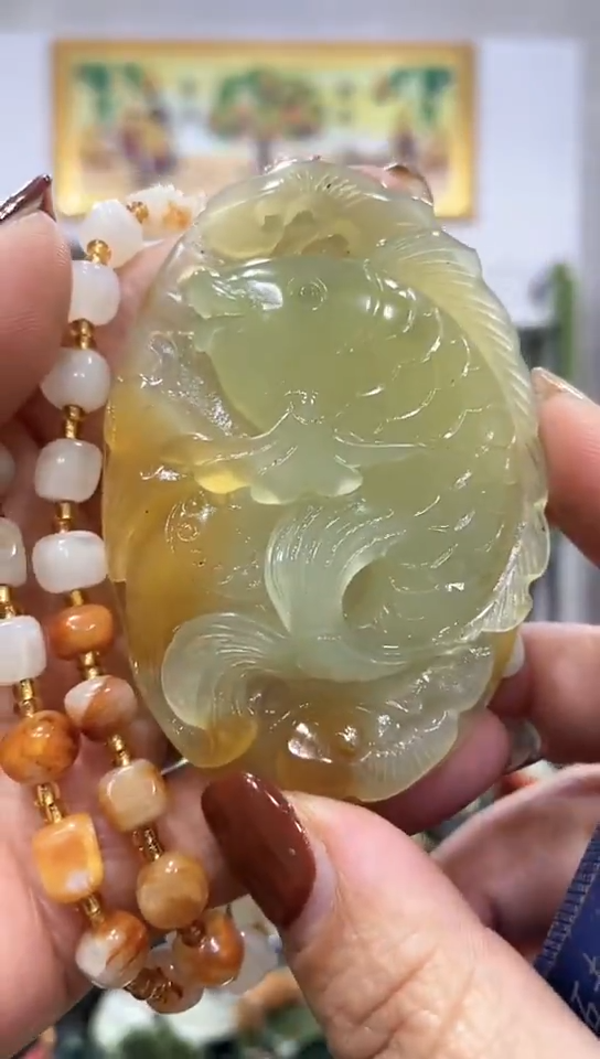 未镶嵌岫玉挂件 