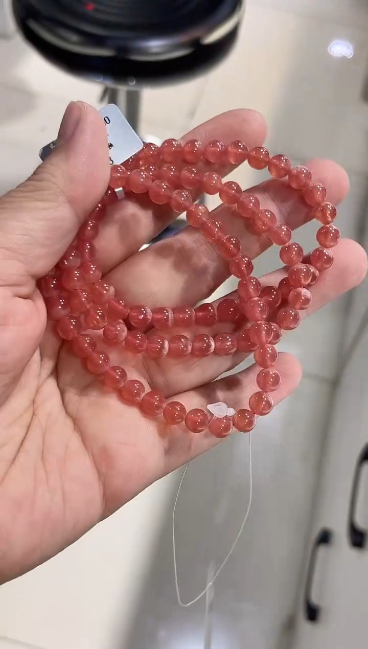 【闪购商品】菱锰矿（红纹石）手链未镶嵌手链