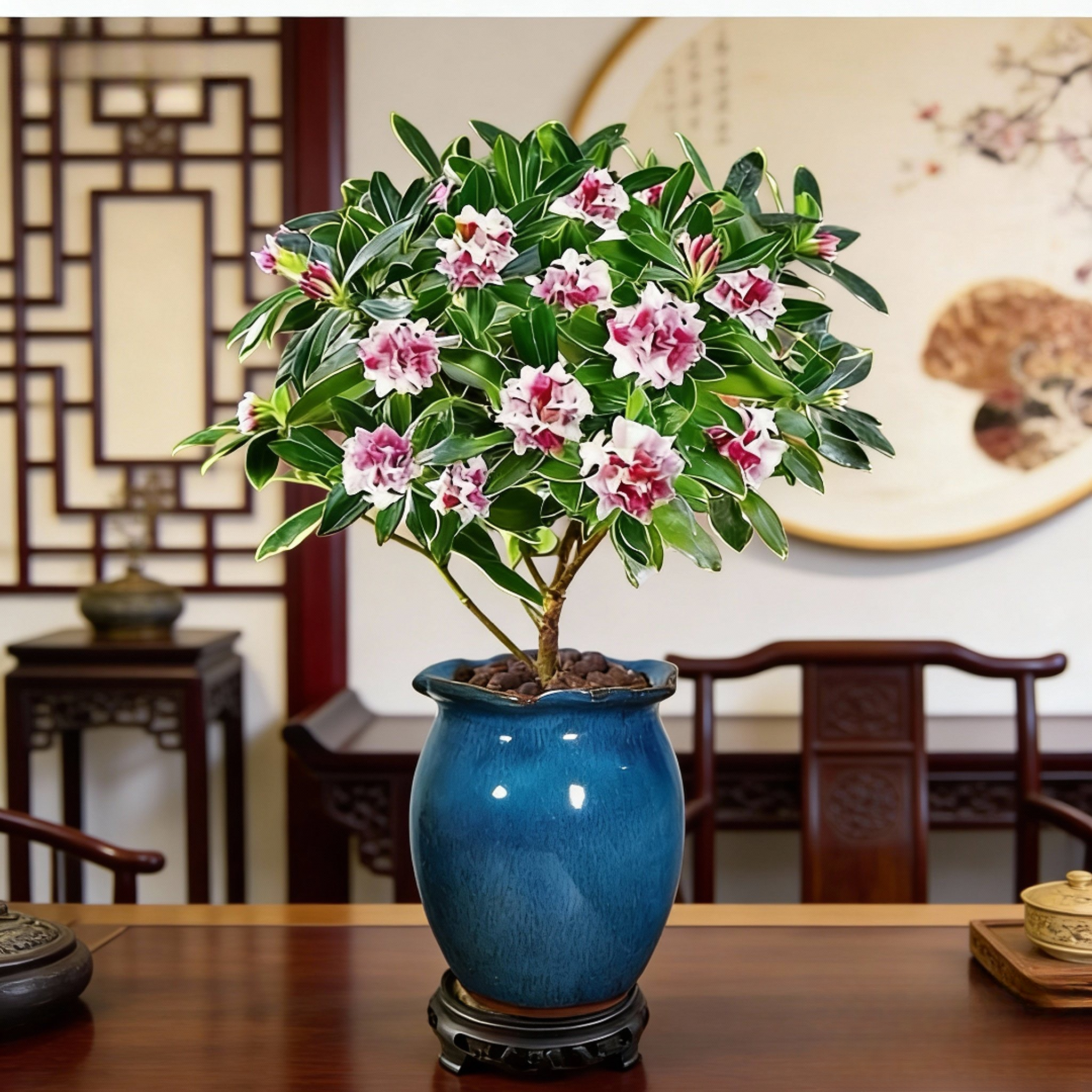 金边瑞香盆栽浓香型带花苞室内花卉耐寒四季常青好养