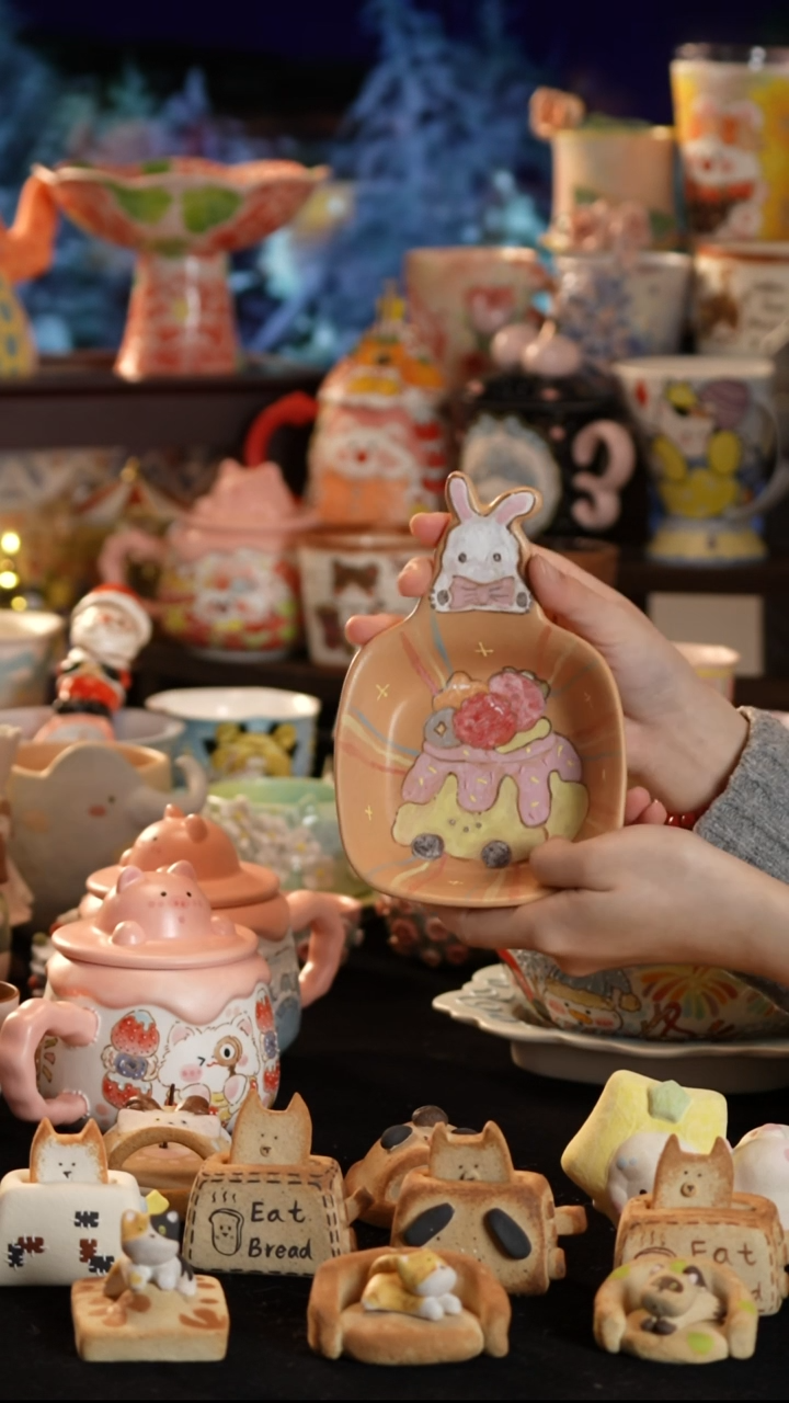 其他陶景德镇釉下彩手绘设计师款陶瓷