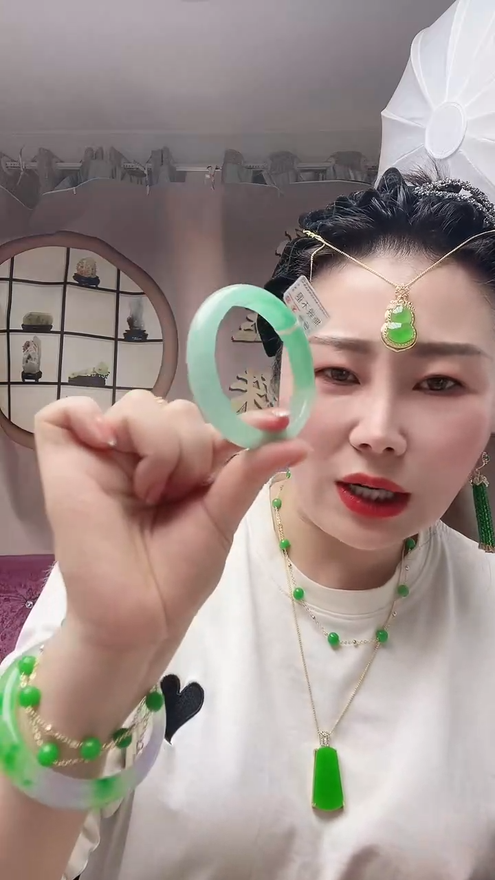 【闪购商品】砖雕55圈口新款紫绿